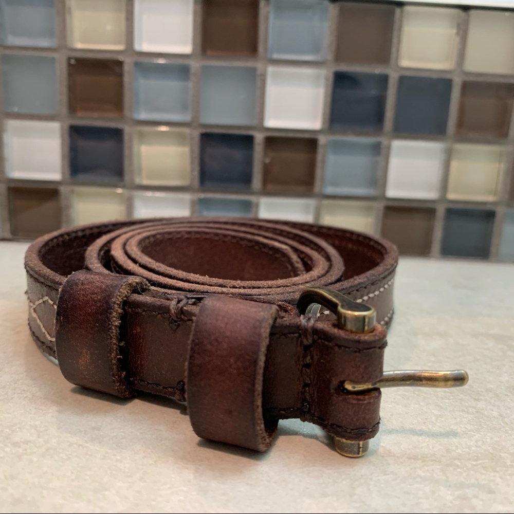 Abercrombie and Fitch brown leather belt